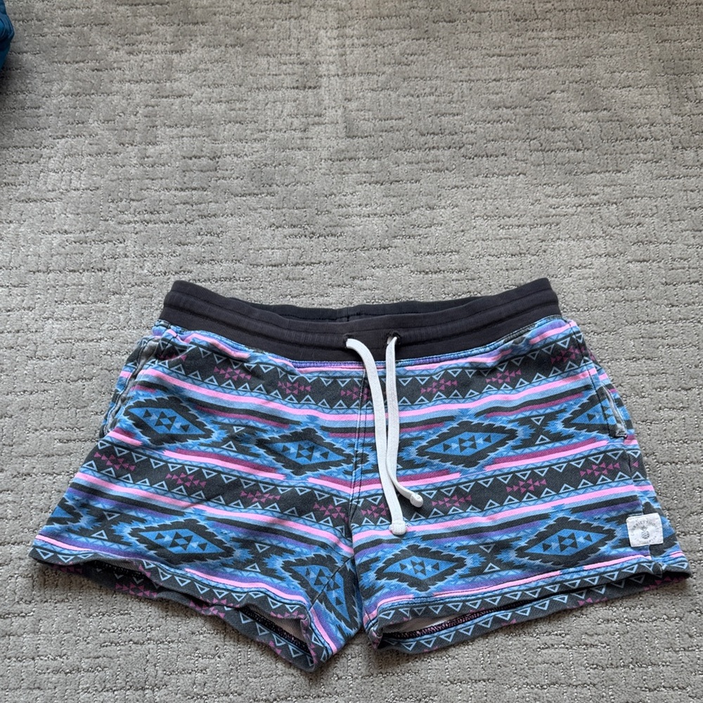 Chubbies Blue and Pink Patterned Athletic Shorts